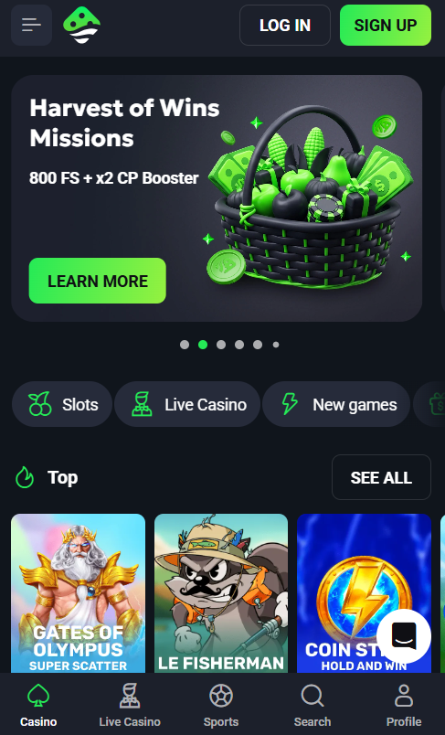 Lucky Wave Casino mobile